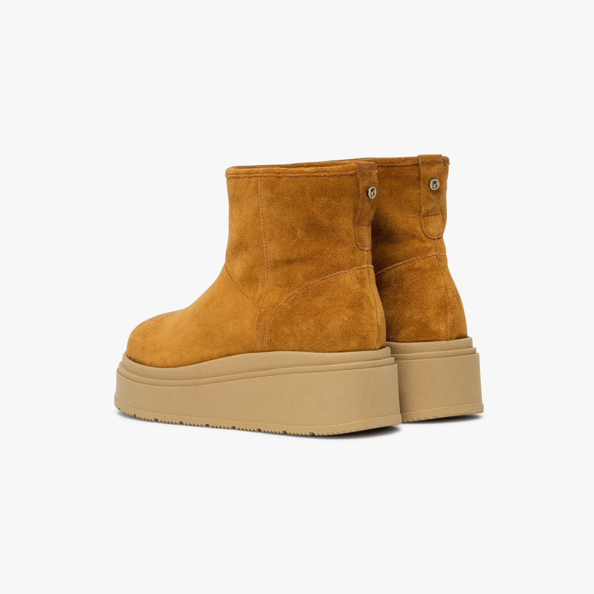Boots À Talon en cuir SHIRLEY cognac camel, BOCAGE