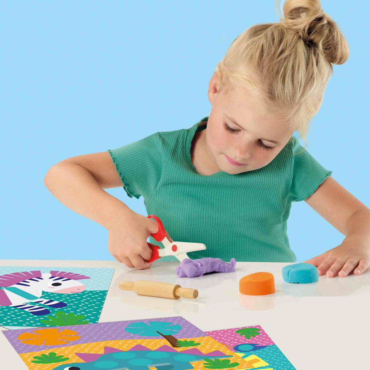 Brinquedo "Cortar plasticina com tesoura", SES multicolor, SES