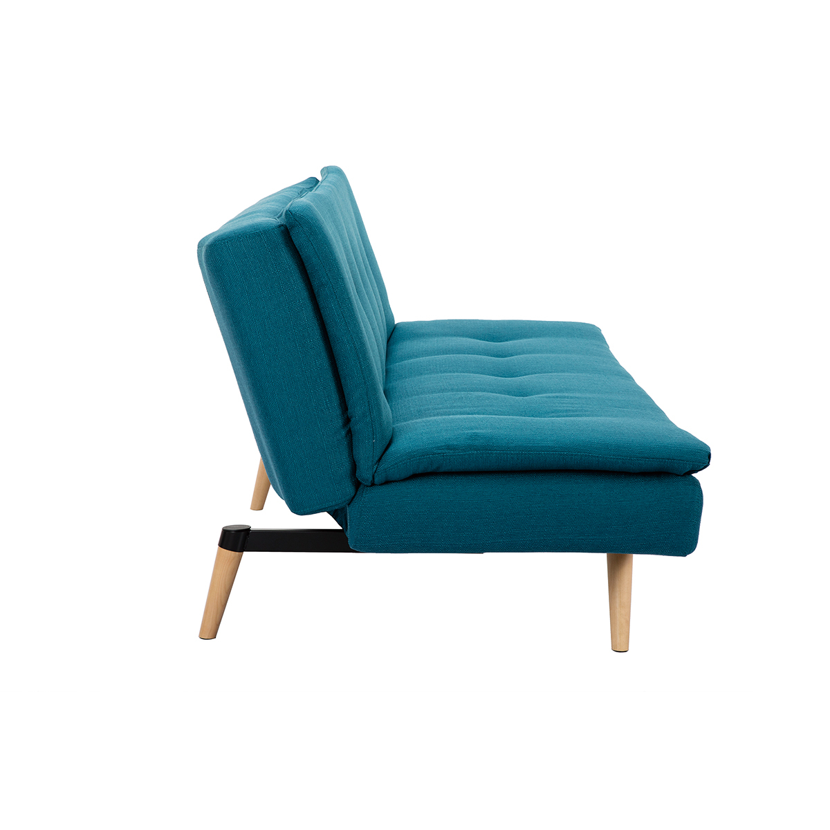 Canapé convertible scandinave 3 places SENSO bleu canard, MILIBOO