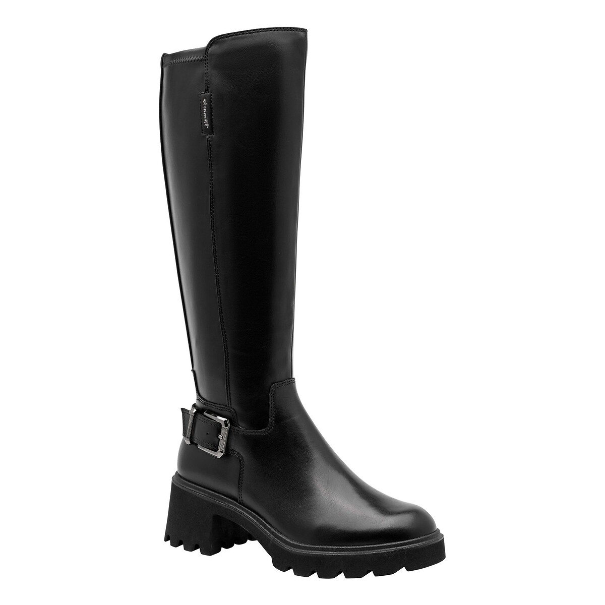 Botas con tacón grueso negro, TAMARIS