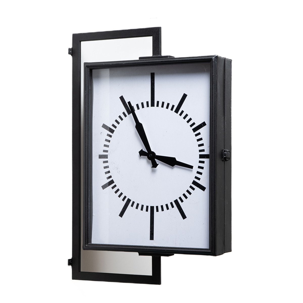 Horloge gare 60 cm noir, AMADEUS