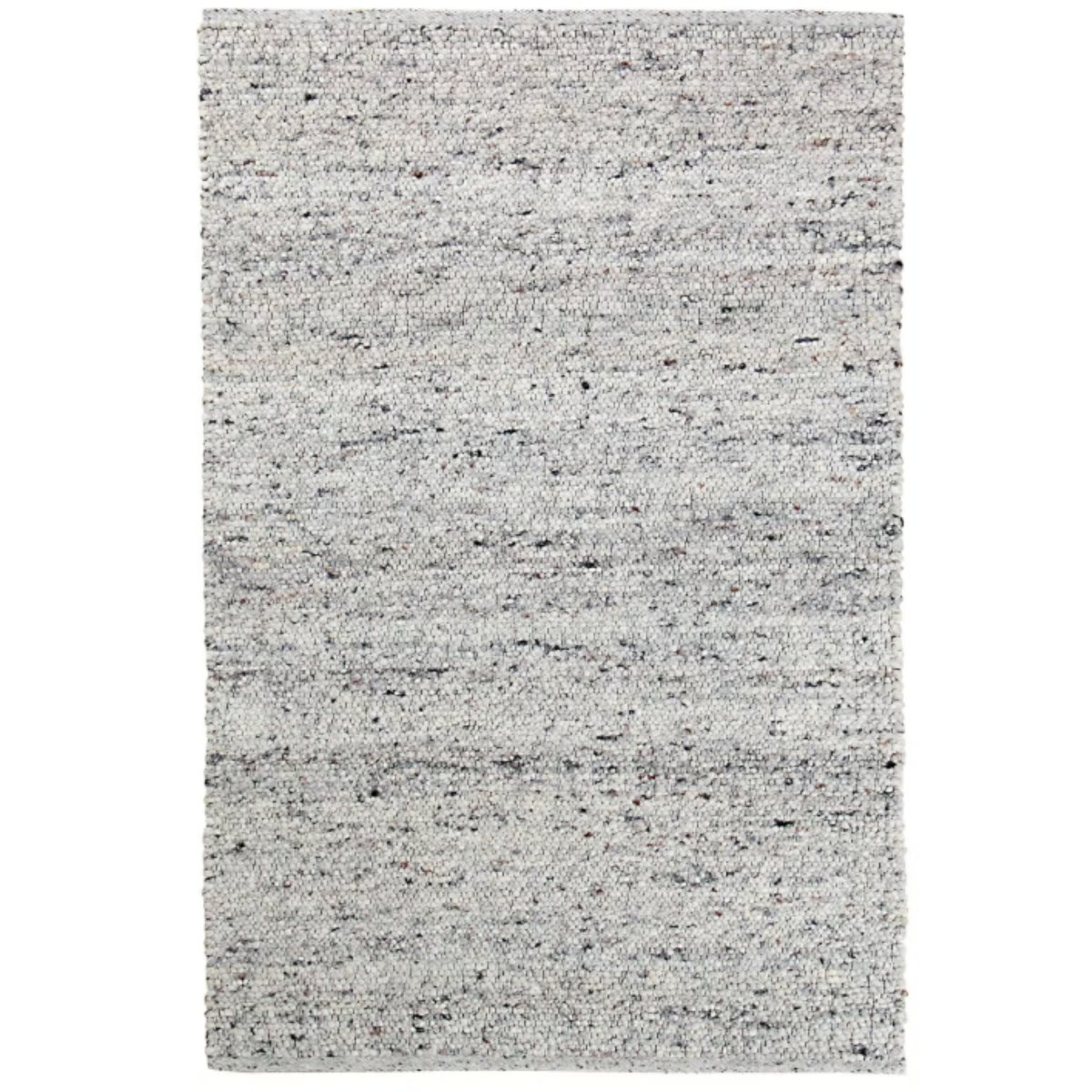 Tapis de salon fait main en laine SHEPERD argent, NOVATREND