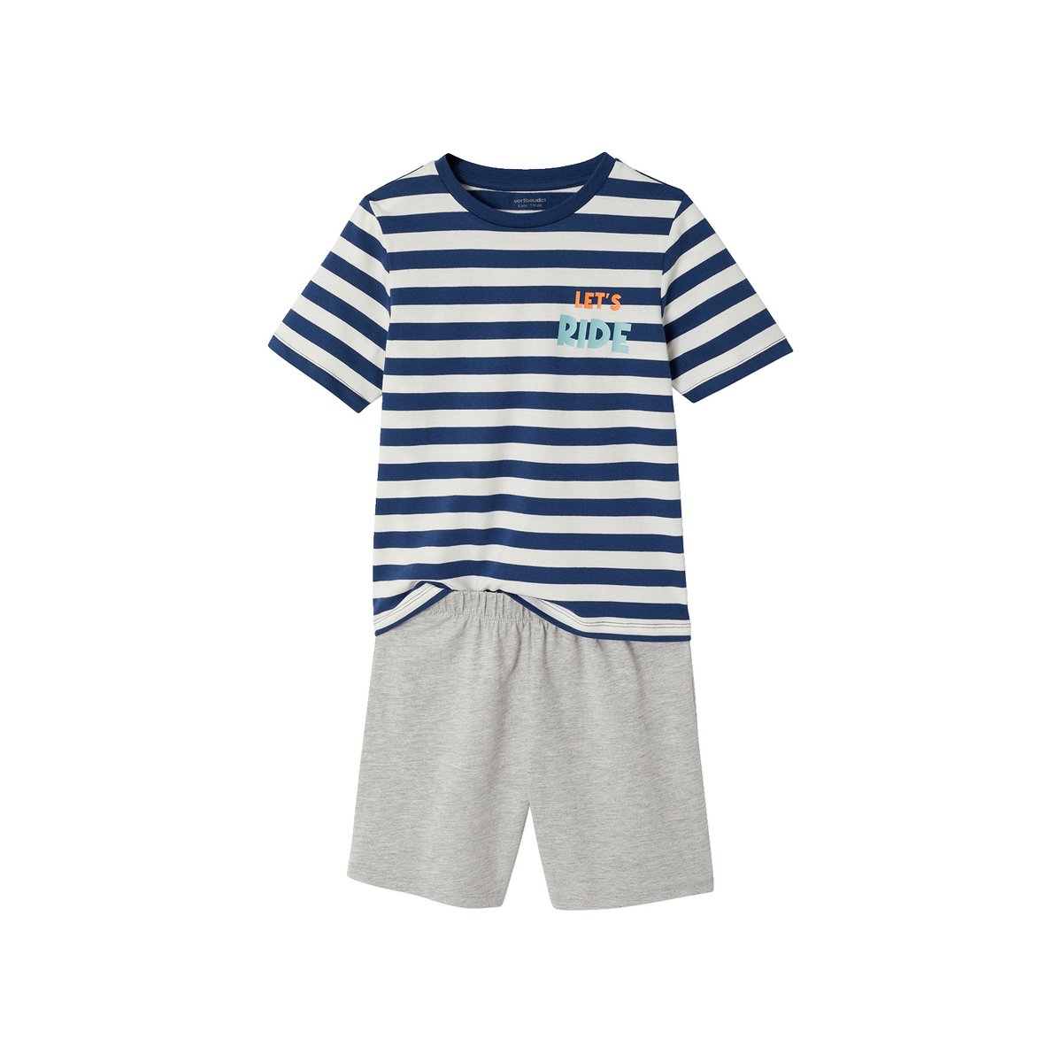 Lot 2 pyjashorts bleu océan, VERTBAUDET