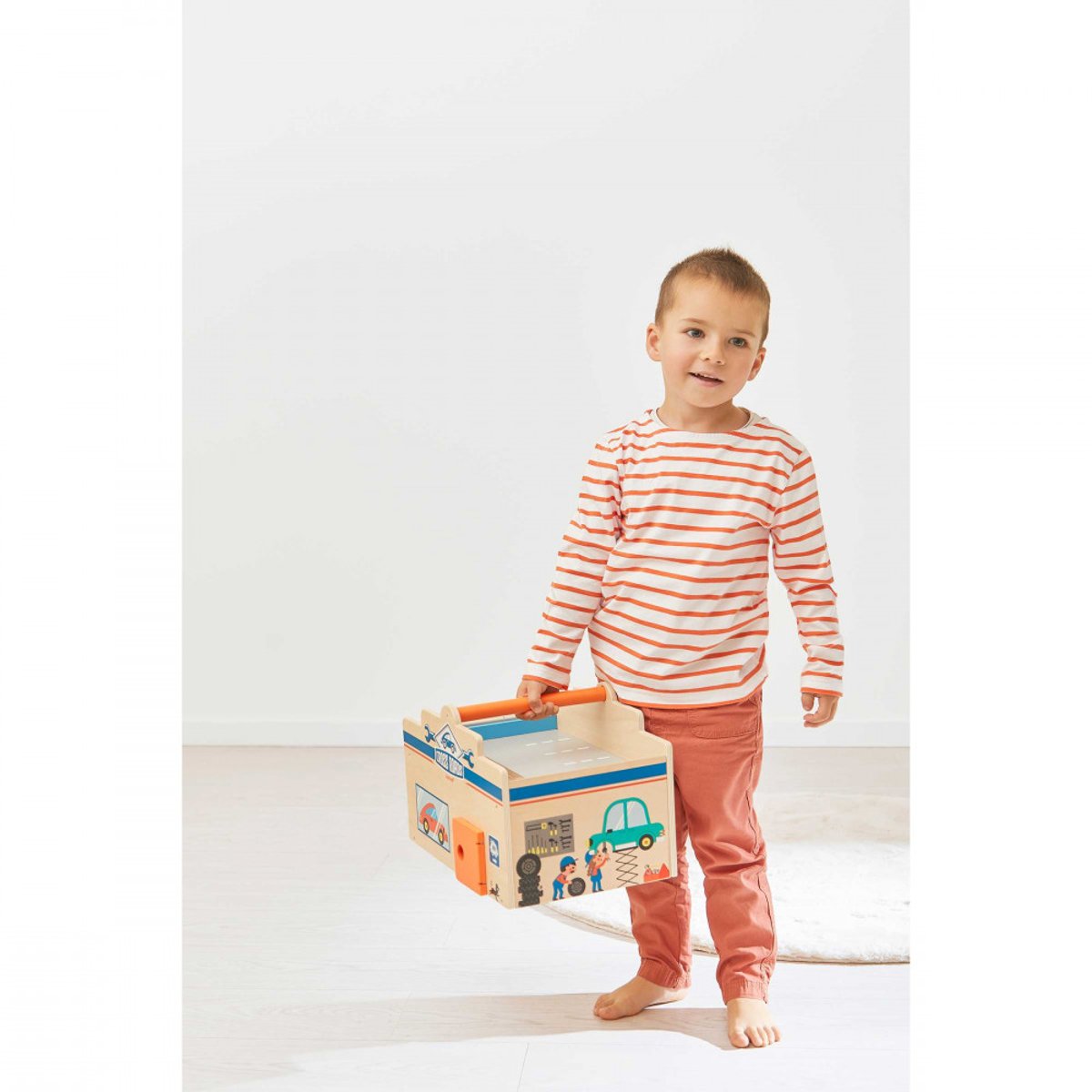 Garage En Bois Ville beige, JANOD