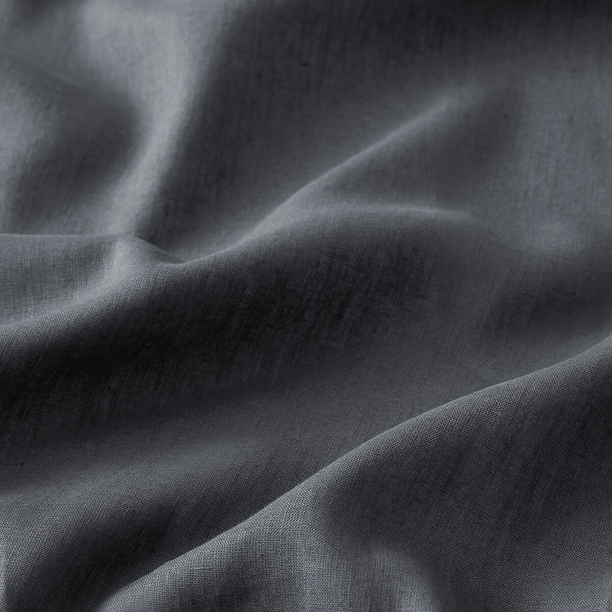 Rideau radiateur lin lavé pattes cachées, Onega anthracite, LA REDOUTE INTERIEURS