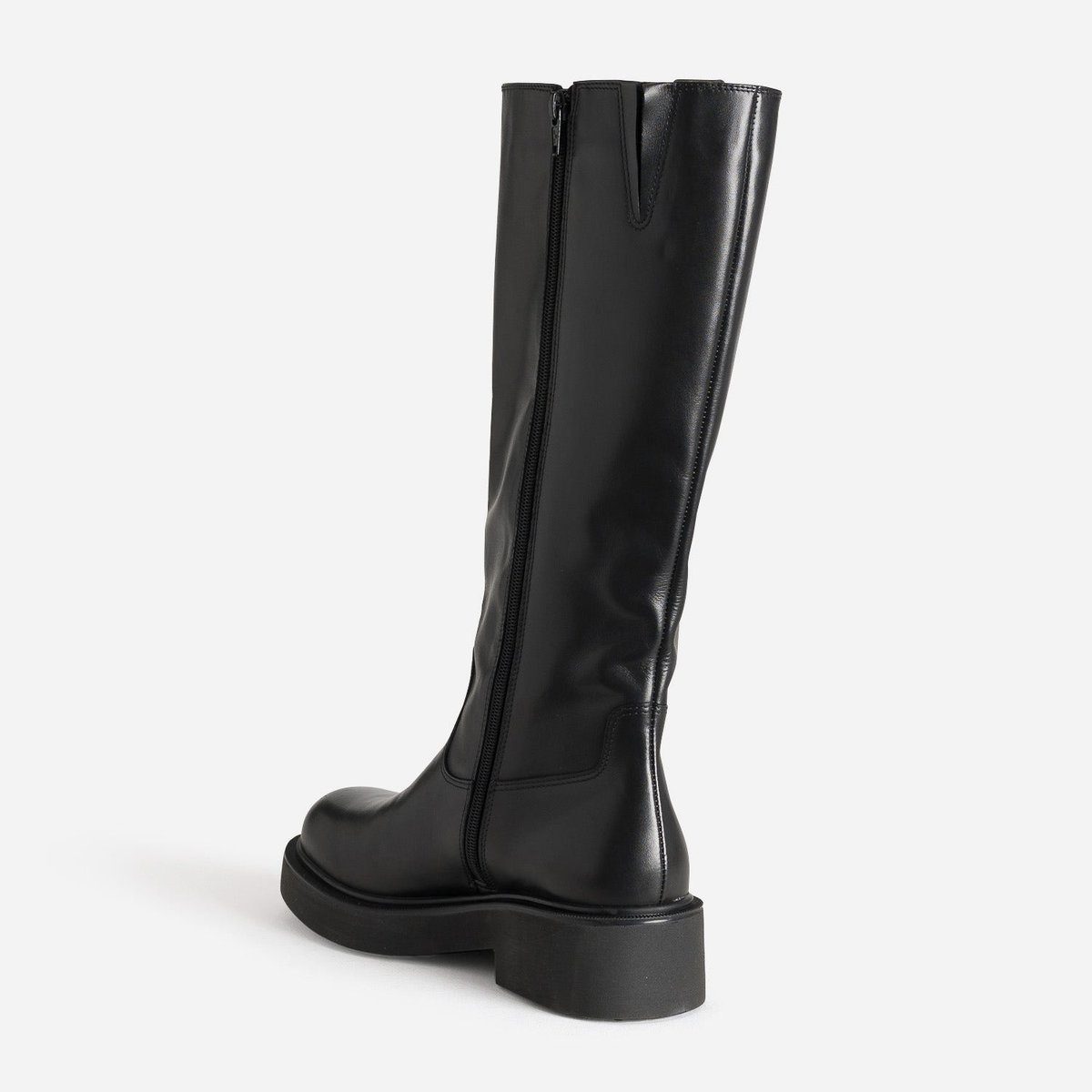 Botte Plate en cuir CHARLIE noir, TEXTO