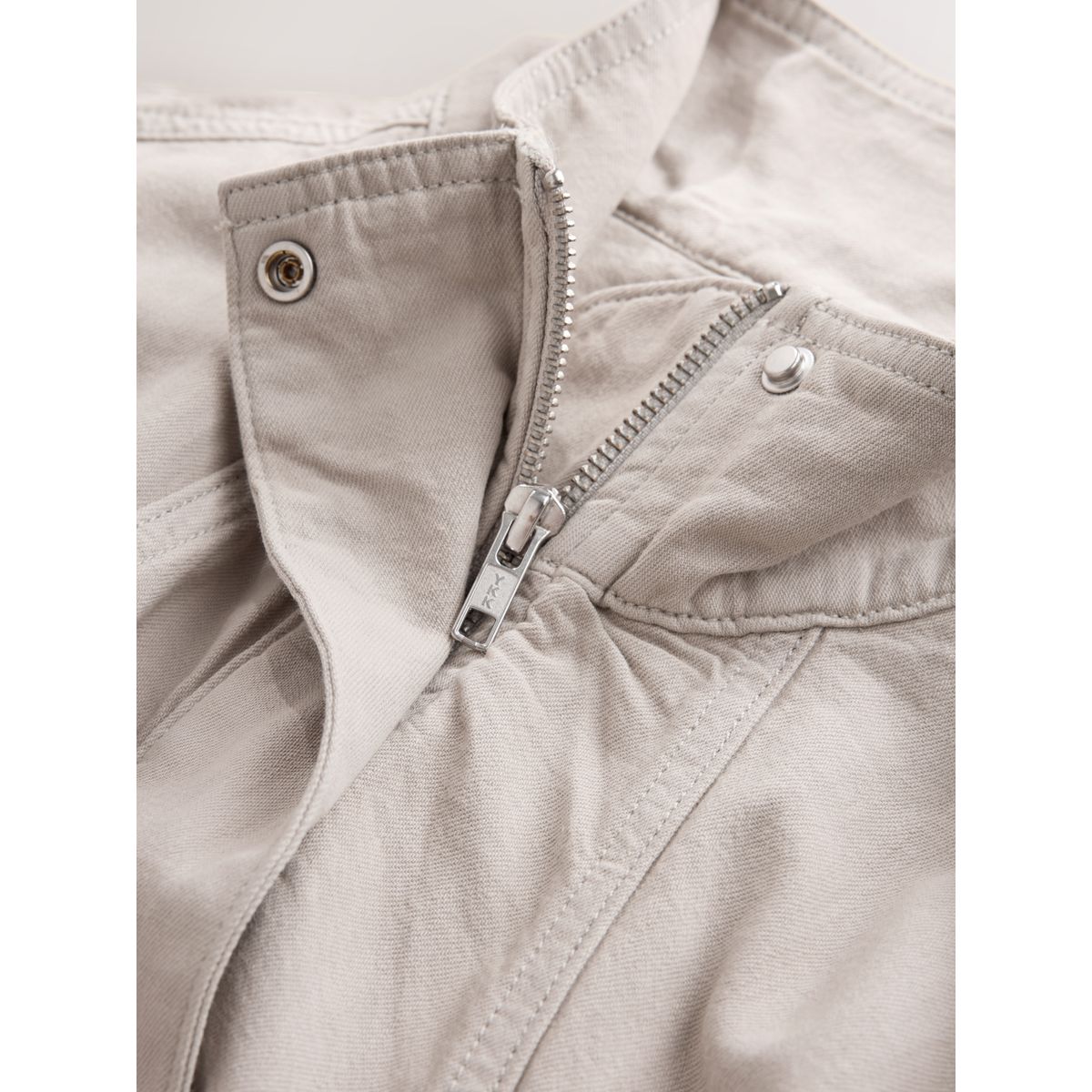 Blouson aviateur denim léger à col cheminée naturel, NEXT