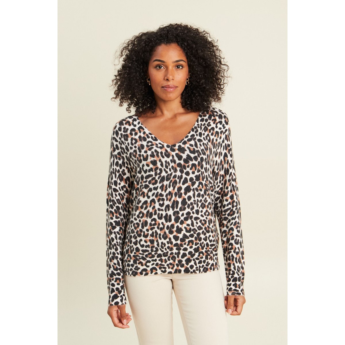 Pull manches longues bleu gris, BREAL