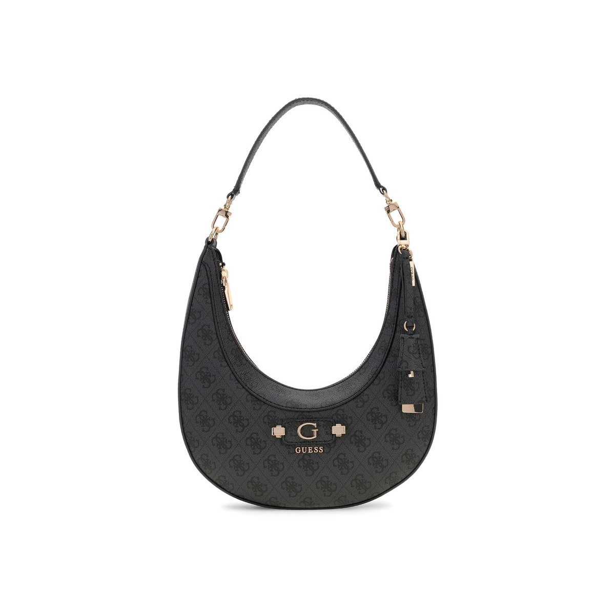 Sac Hobo Lindsey gris foncé, GUESS