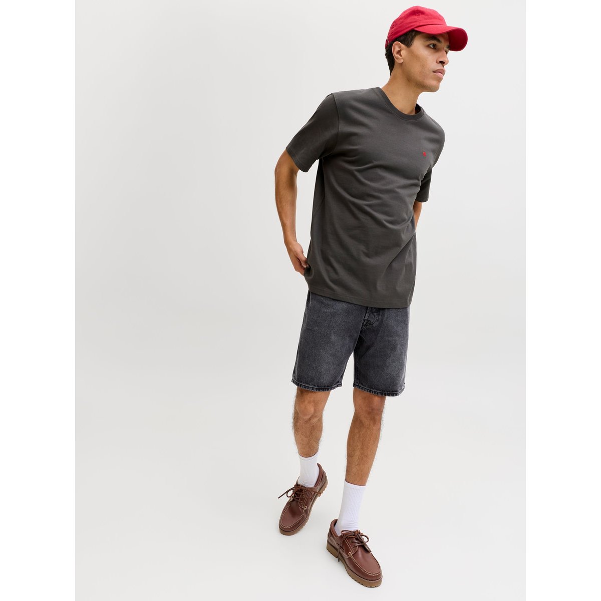 Short En Denim grey denim, JACK & JONES