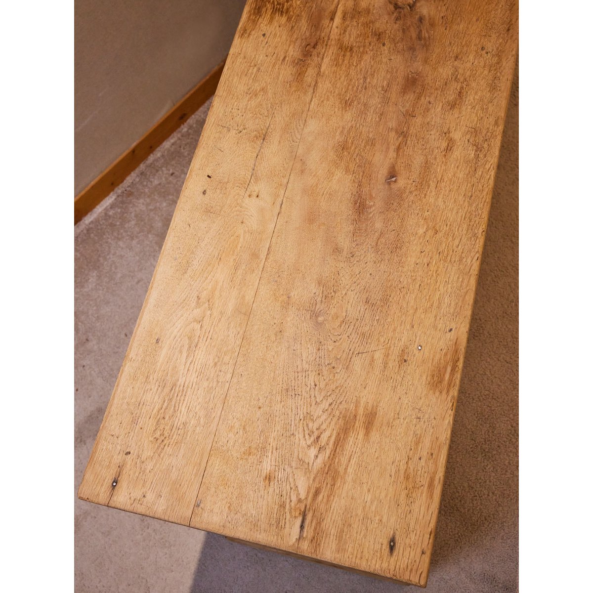 Comptoir en bois poncé Fernand N°452 - Bon état bois clair, DEBONGOUT