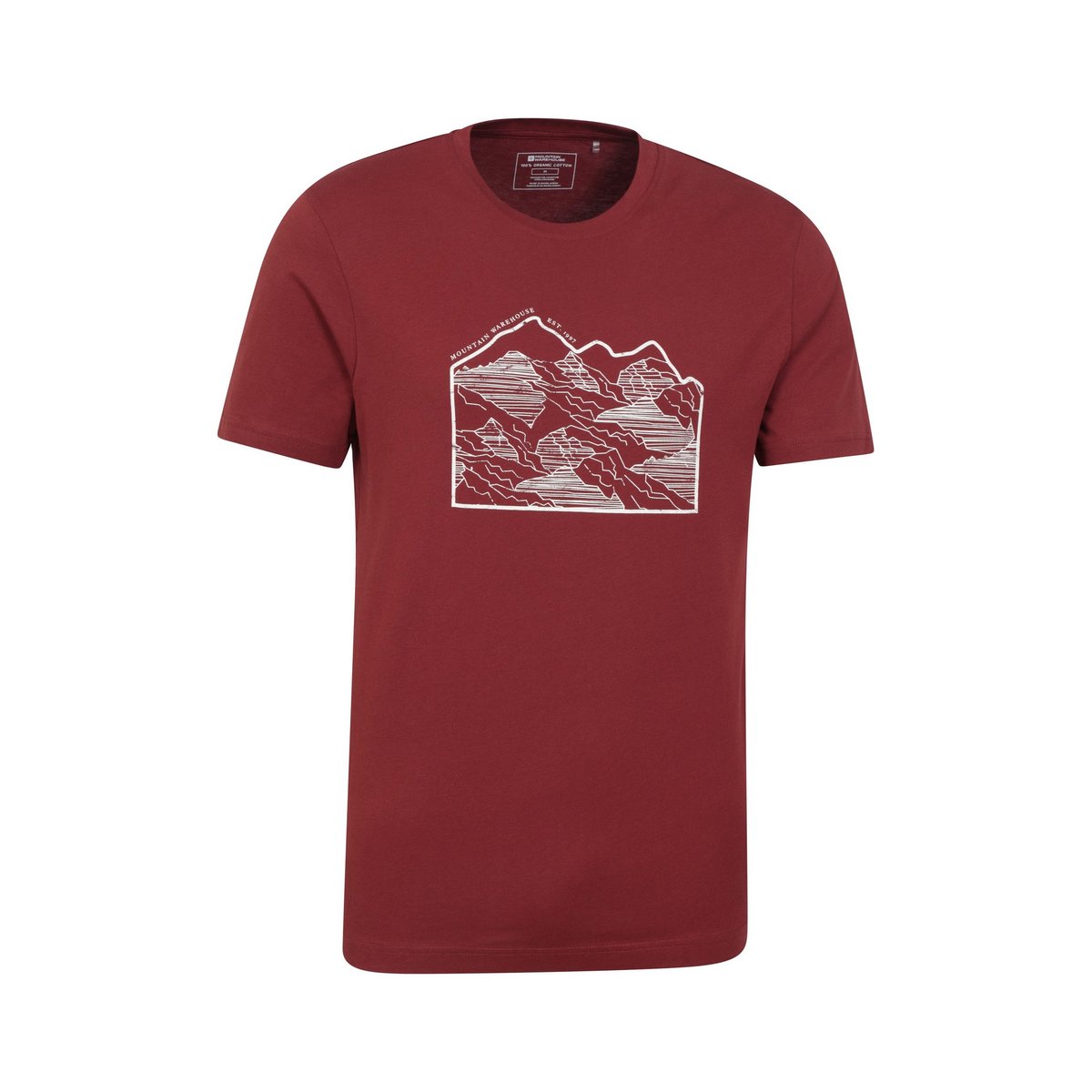 T-shirt bordeaux foncé, MOUNTAIN WAREHOUSE