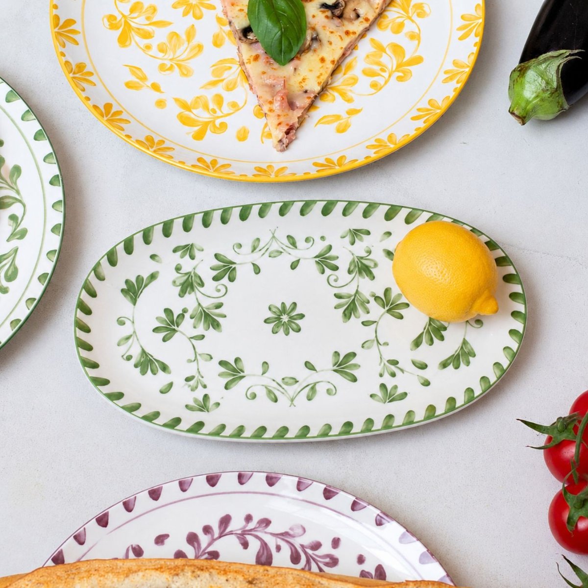 Plat ovale, TRATTORIA multicolore, ARTIME