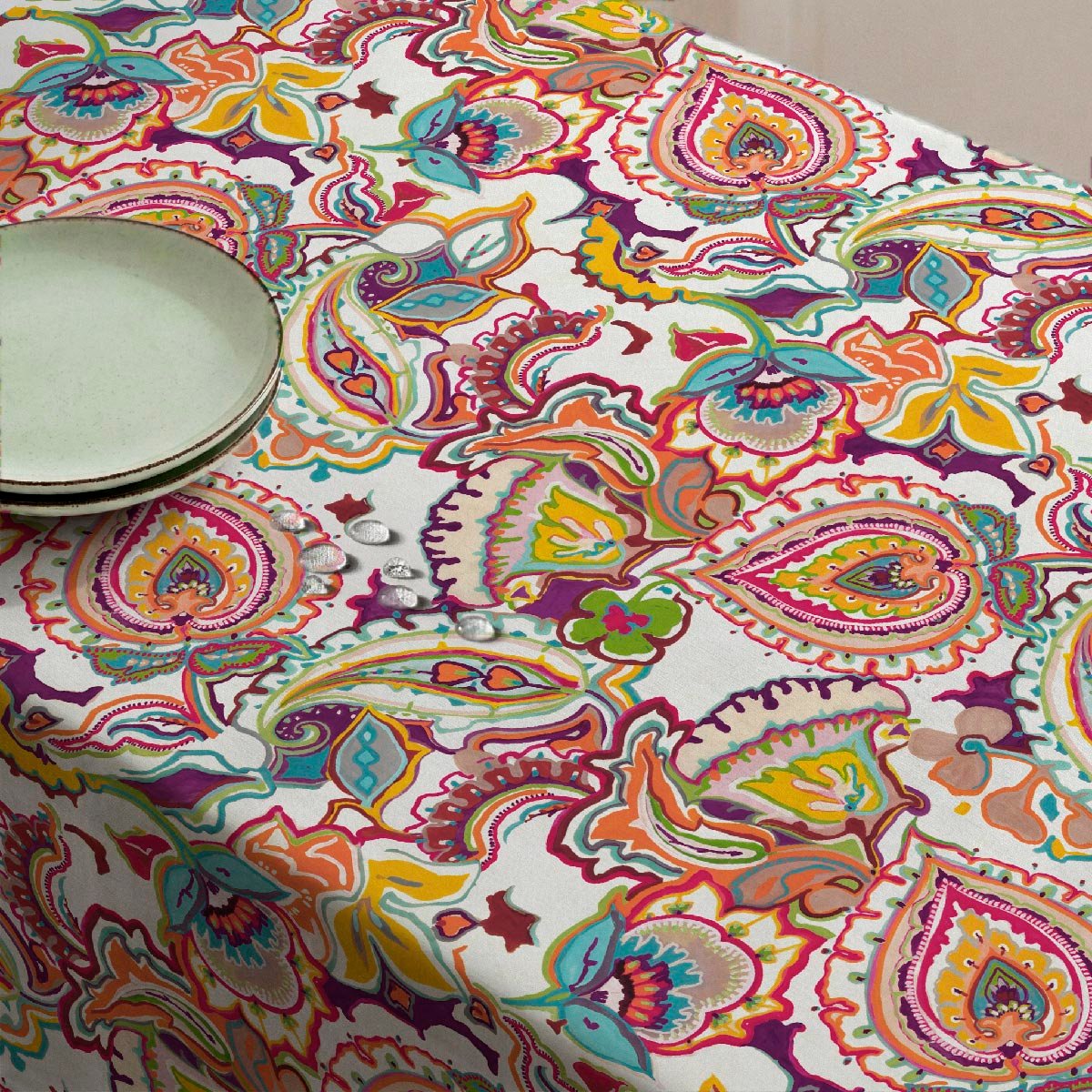 Nappe anti-taches India - 100% coton - multicolore, NAF NAF HOME