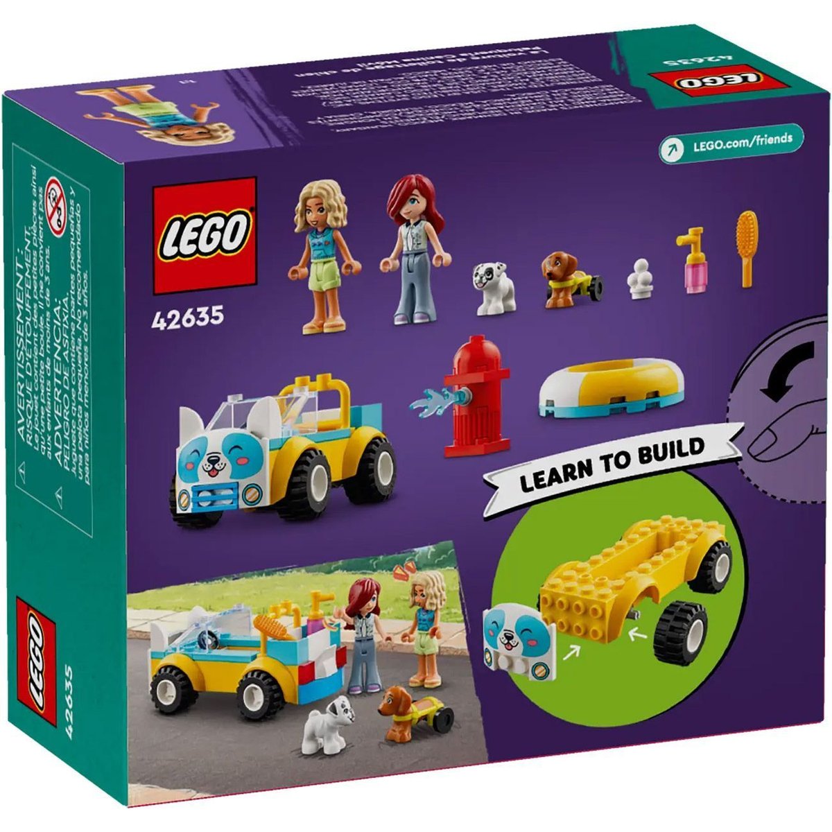 LEGO Friends - La voiture de toilettage canin - 42635 multicolore, LEGO