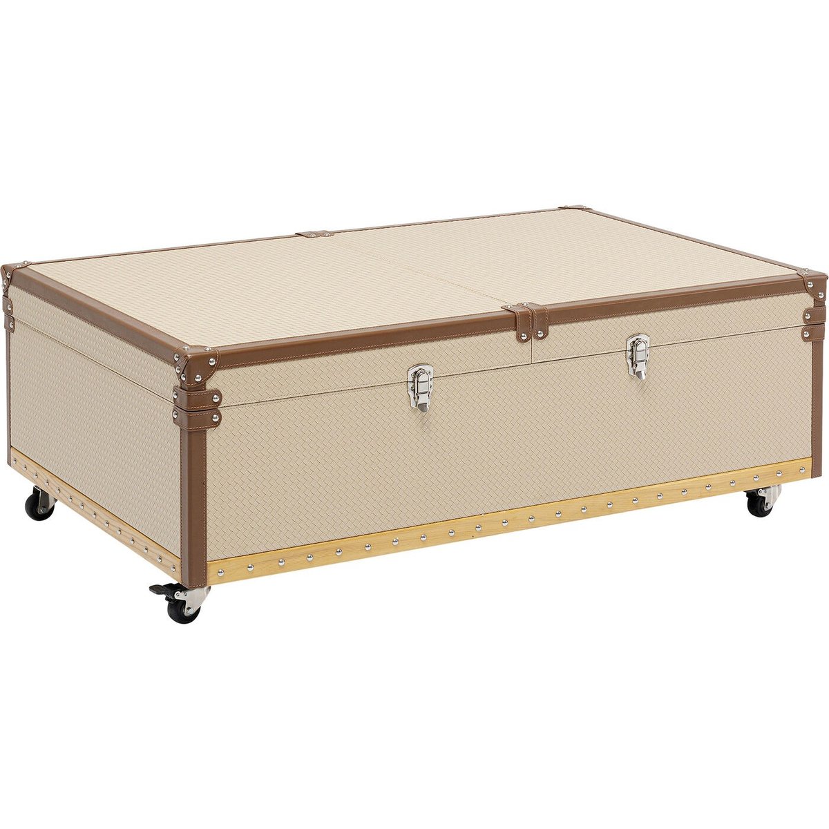 Table basse bar en simili, VENEZIA beige, KARE DESIGN