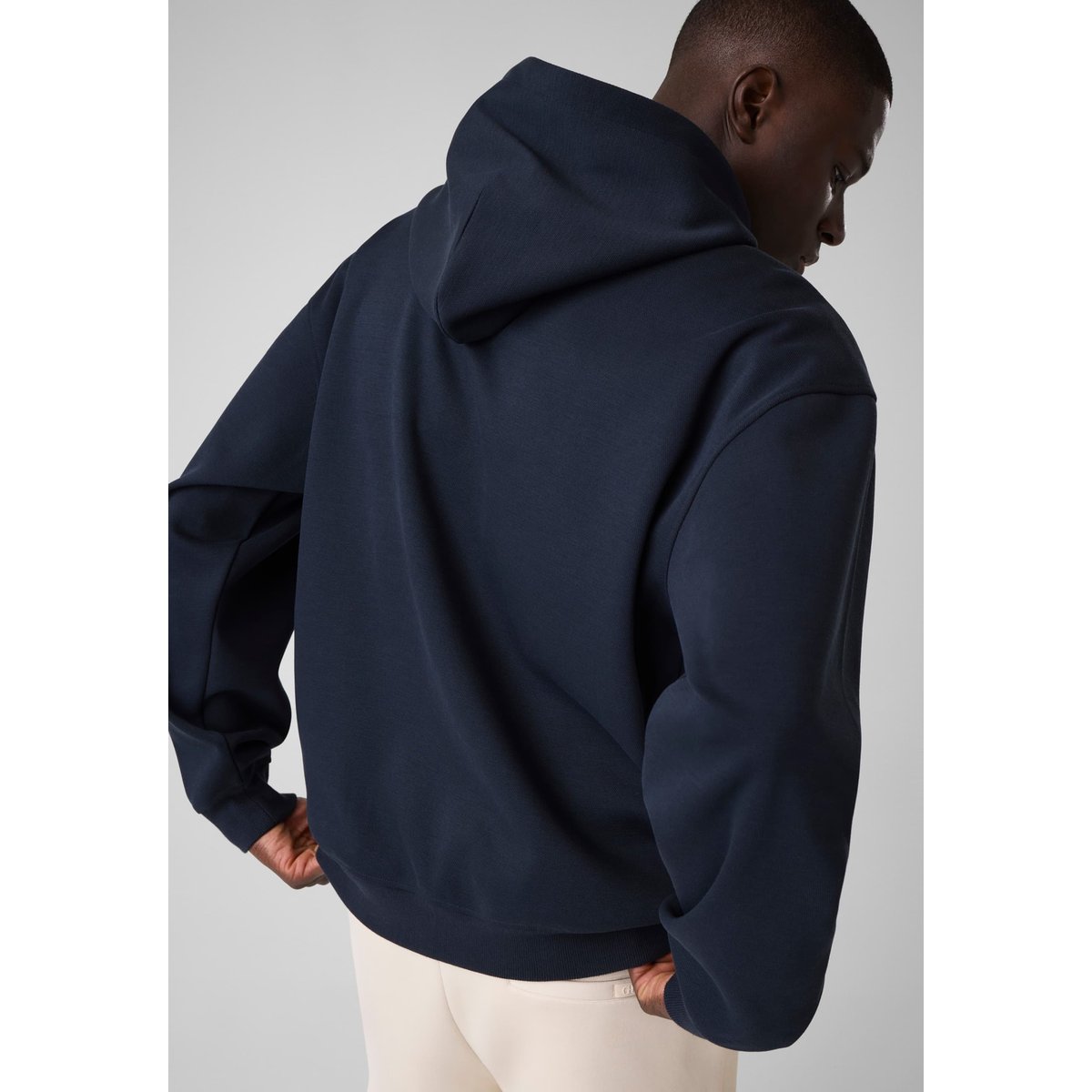 Sweatshirt Avec Logo Brodé bleu foncé, GUESS