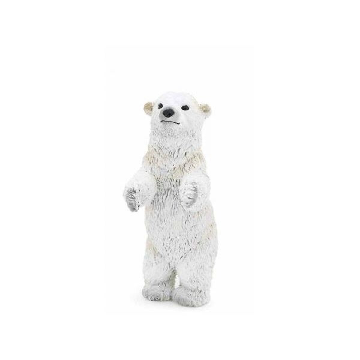 Figurine Bébé ours polaire debout blanc, PAPO