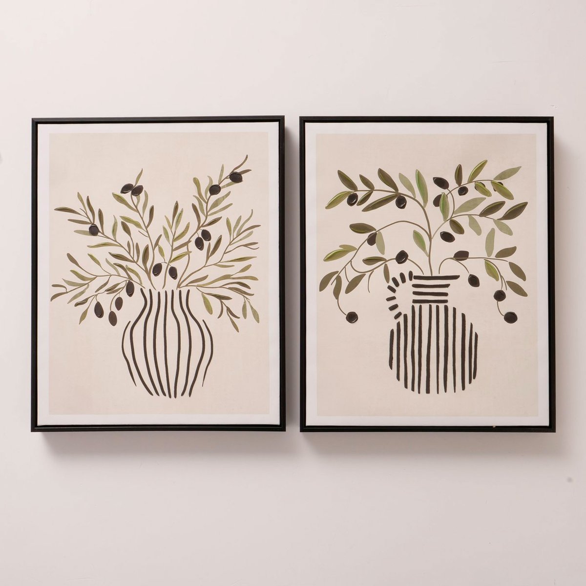 Set de 2 tableaux sur toile bouquet de fleurs 42x4x52cm multicolore, WADIGA