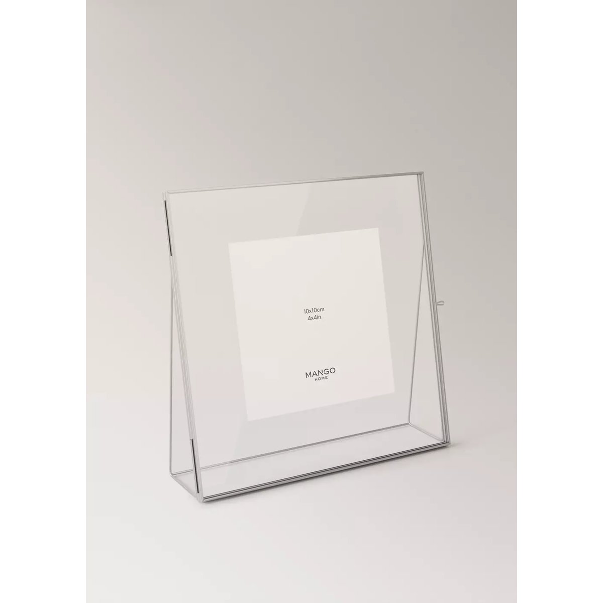 Cadre photo en verre taille moyenne argent, MANGO HOME