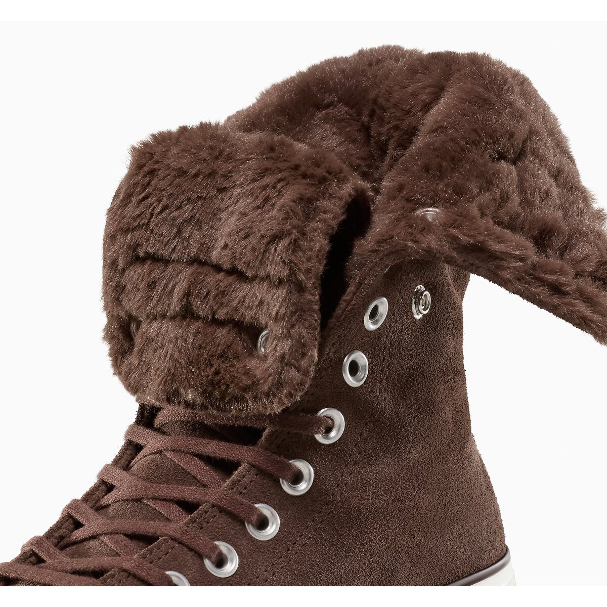 All Star Fold Over Winter Luxe Trainers brown, CONVERSE