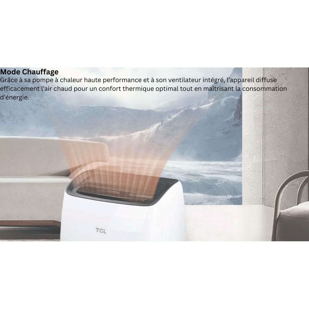 Climatiseur réversible P09P6SW1 blanc, TCL