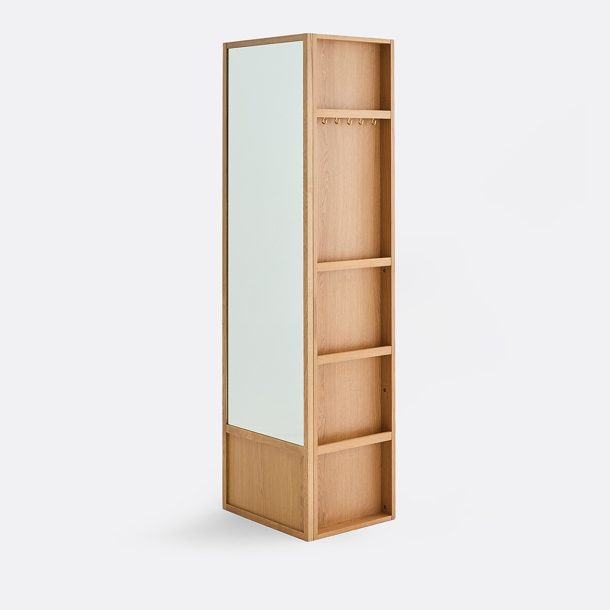 Vestiaire d'entrée réversible avec miroir, Senssia plaqué chêne, LA REDOUTE INTERIEURS