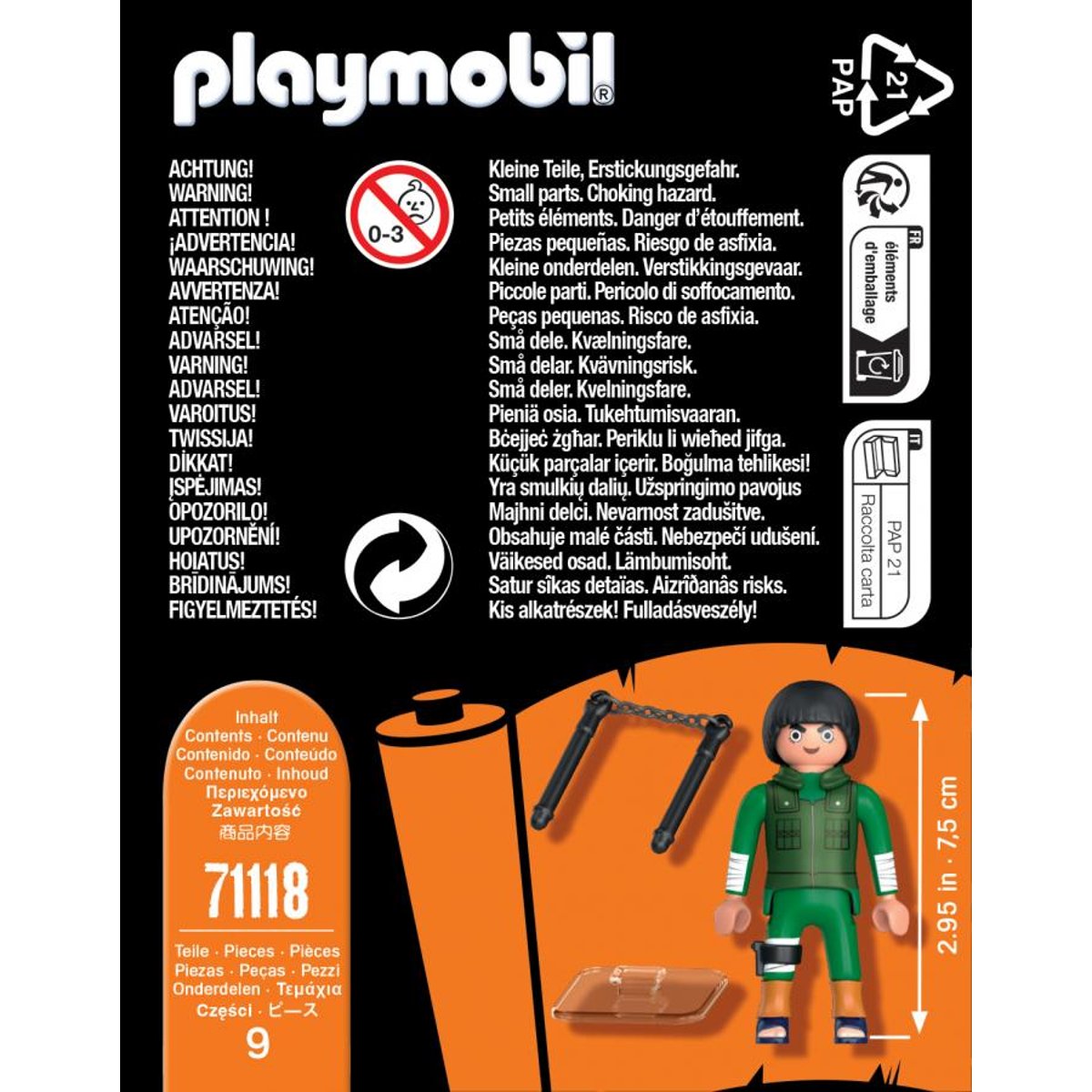 71118 Rock lee - Naruto Shippuden couleur unique, PLAYMOBIL