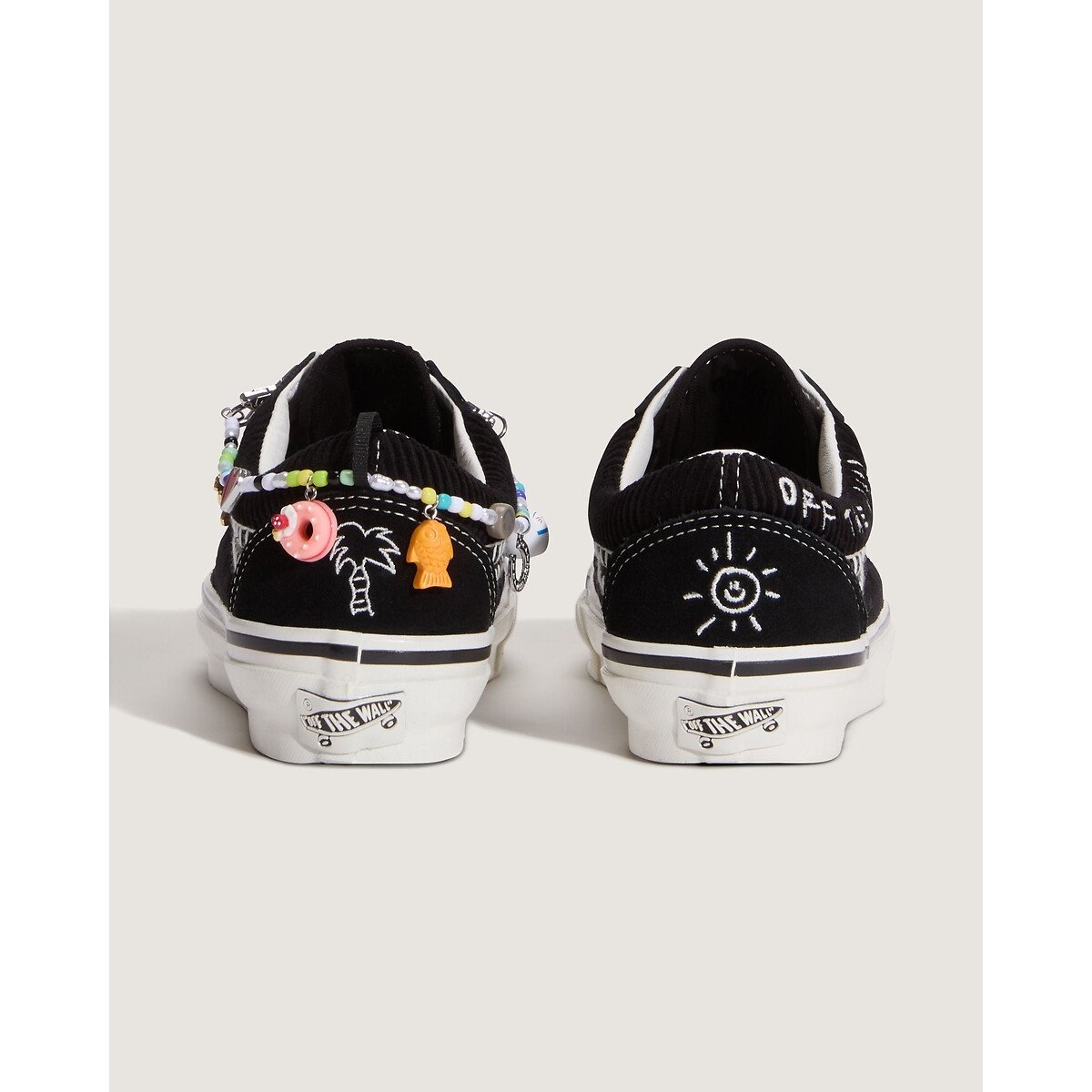 Baskets basses avec charms, Old Skool noir, VANS