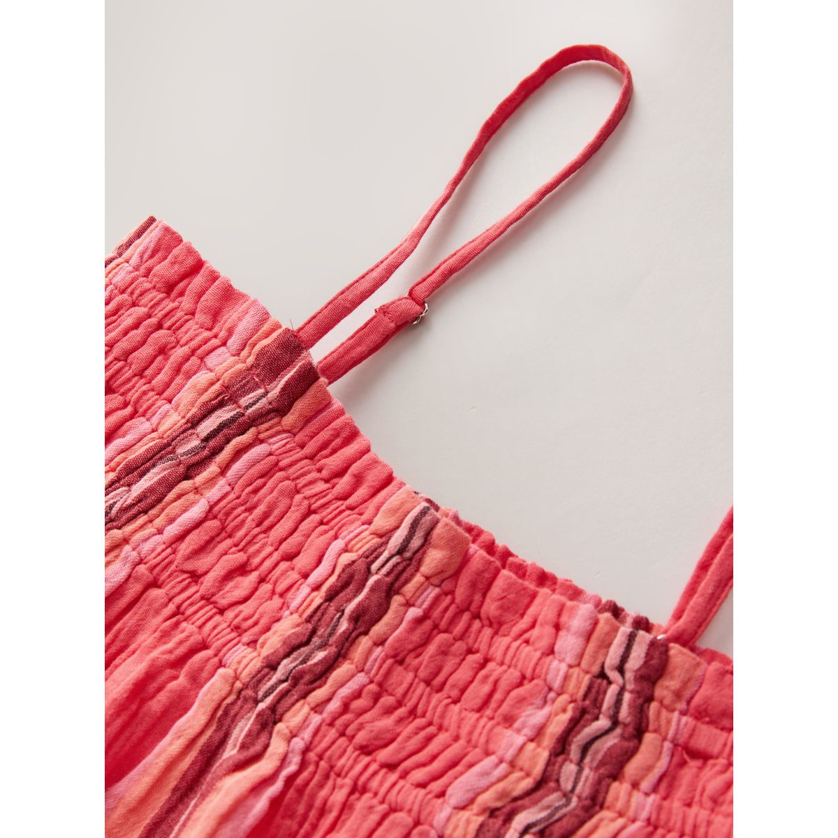 Ensemble caraco rayé et short rose/orange, NEXT