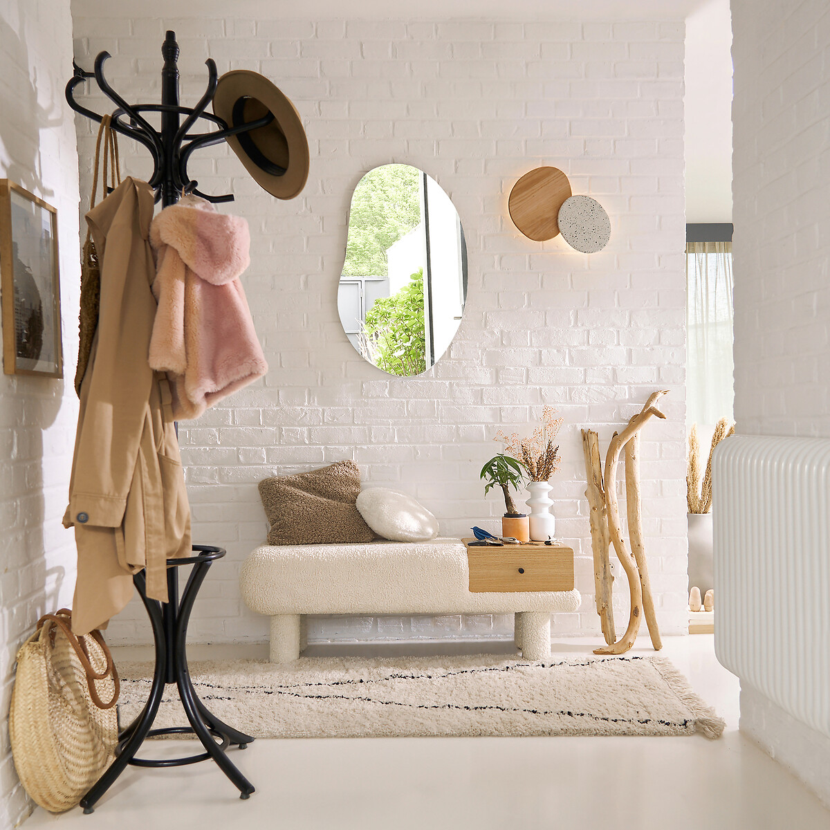 Miroir forme organique H85 cm, Biface transparent, LA REDOUTE INTERIEURS