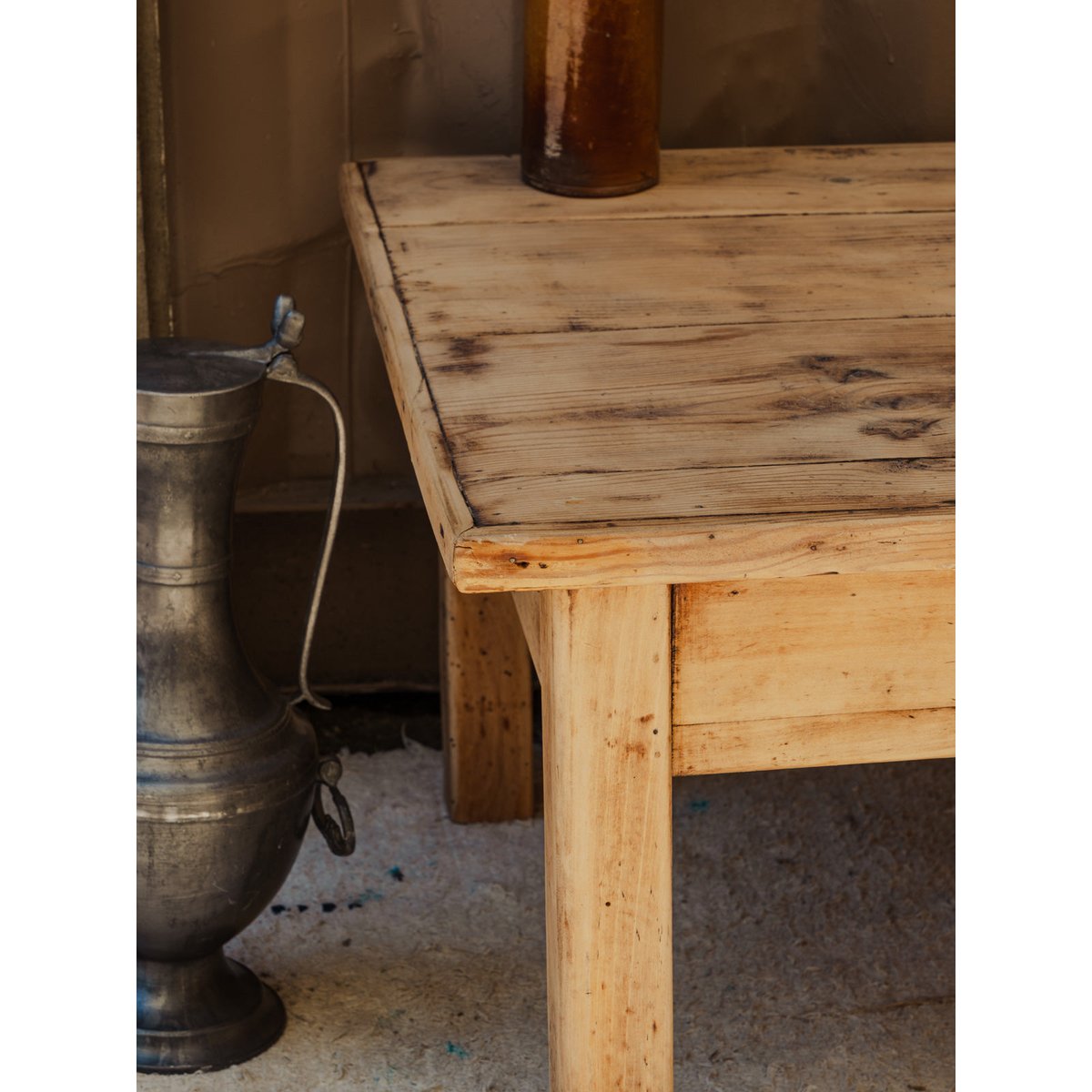 Table basse en bois Léonie N°1058 - Bon état bois clair, DEBONGOUT