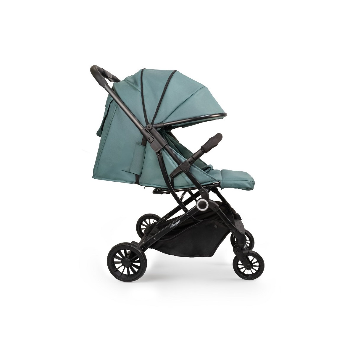 Poussette Silla - Vert foncé couleur unique, INTERBABY
