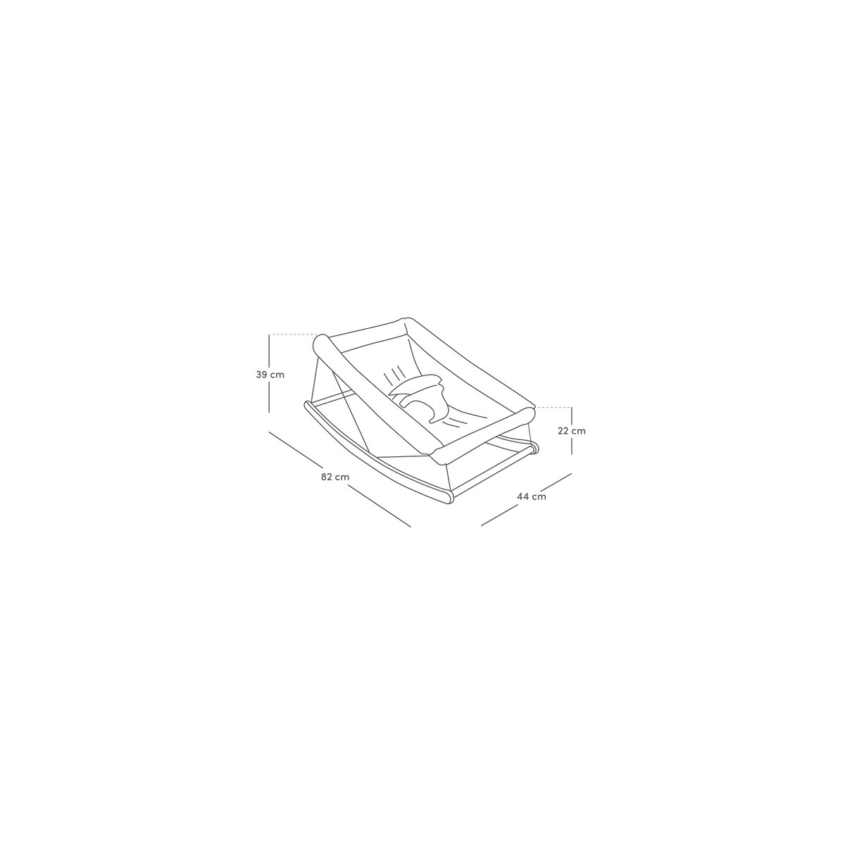 Transat bébé PLAYGROUND pois miel naturel, NOBODINOZ