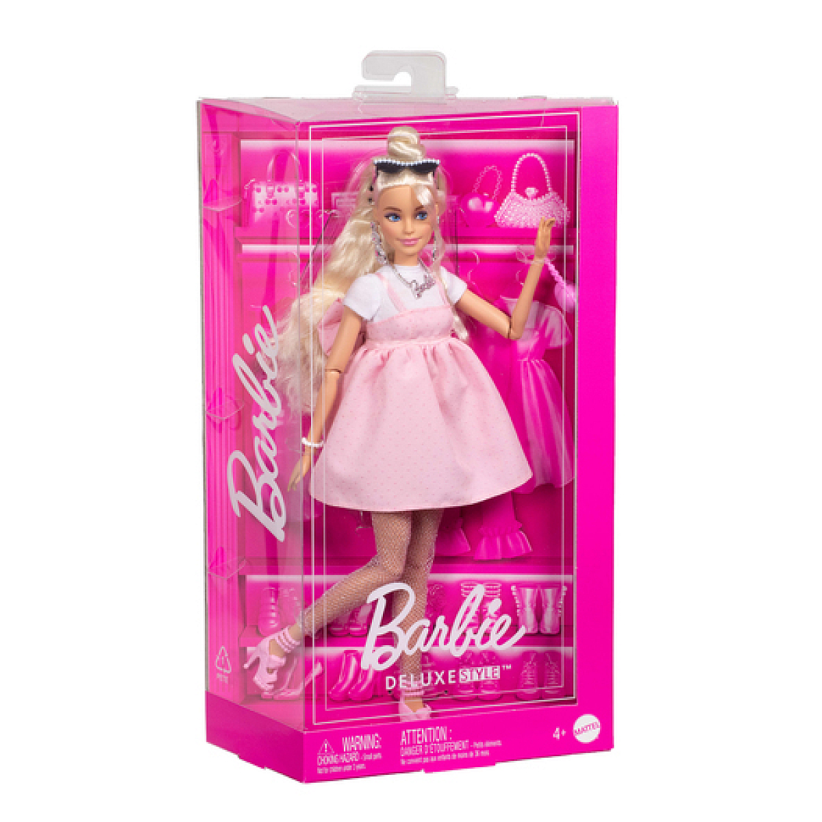 Barbie Deluxe Style Poupée mannequin Blonde multicolore, MATTEL
