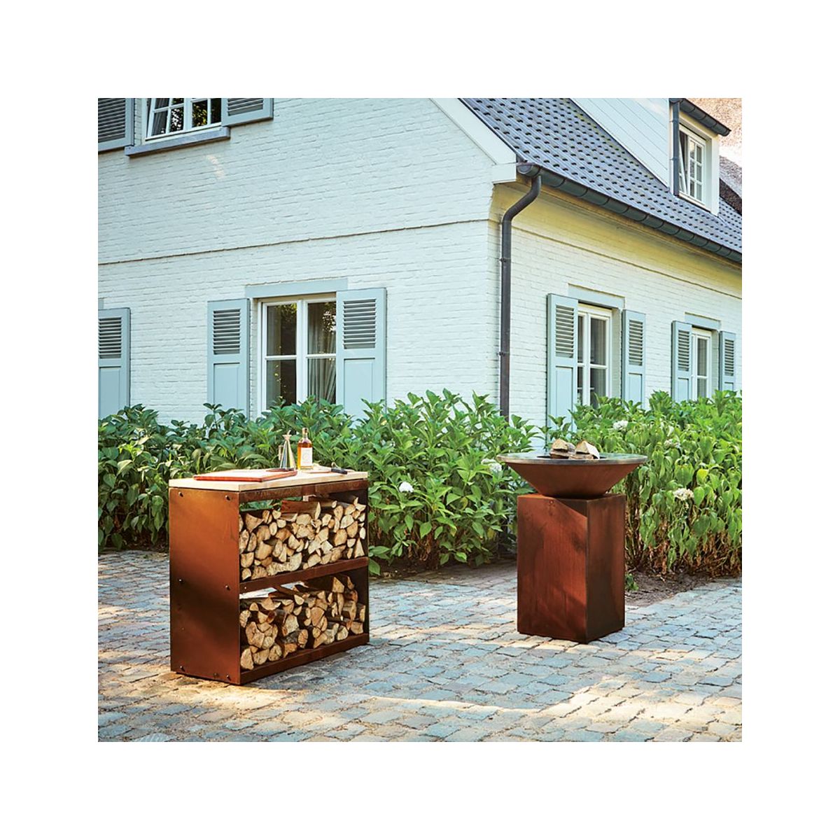 Ustensile barbecue bois Corten 100 couleur unique, OFYR