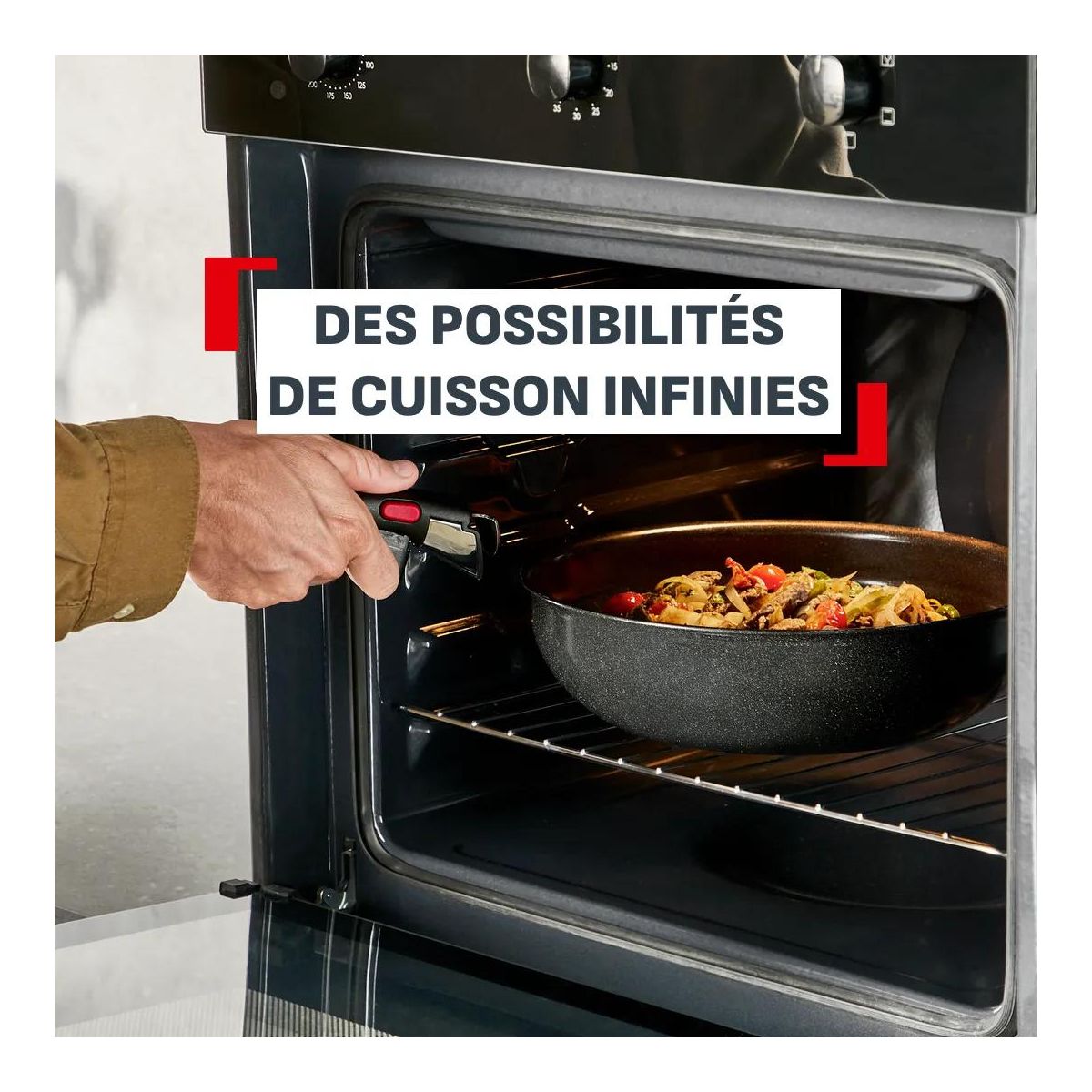 Poêle Ingenio Excellence Ceramic 26cm noir, TEFAL