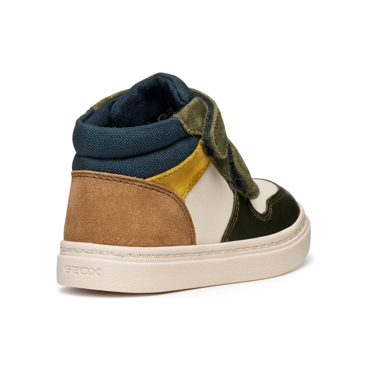 Baskets B NASHIK ivoire clair/vert foncé, GEOX
