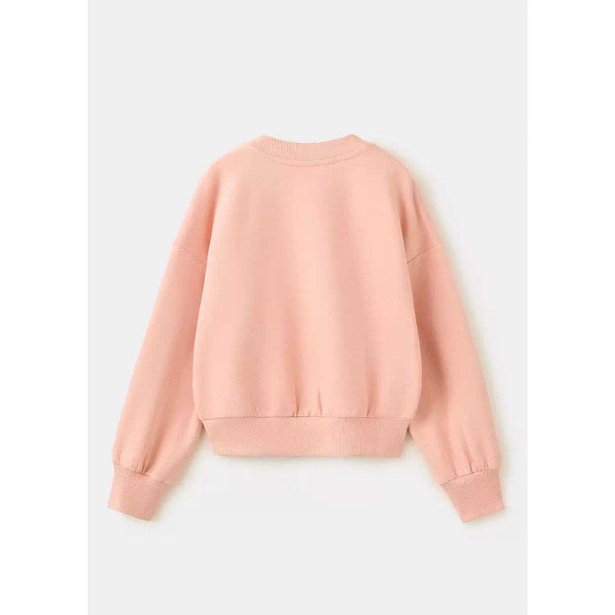 Sweat coton inscription imprimée rose, MANGO KIDS