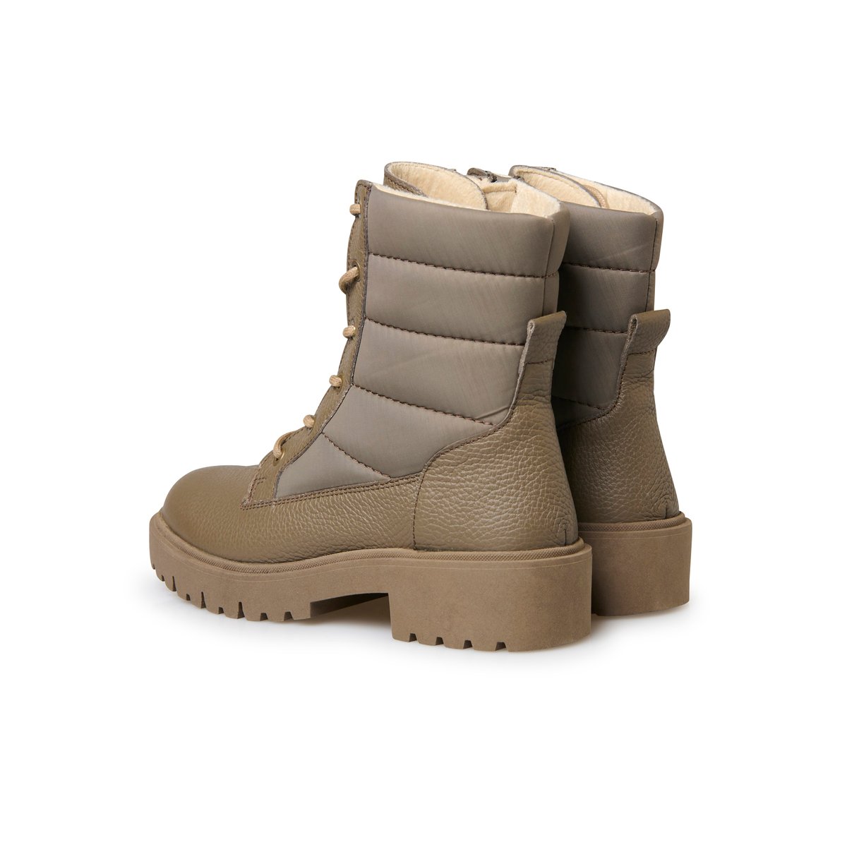 Boots zippées semelle amovible beige, PEDICONFORT