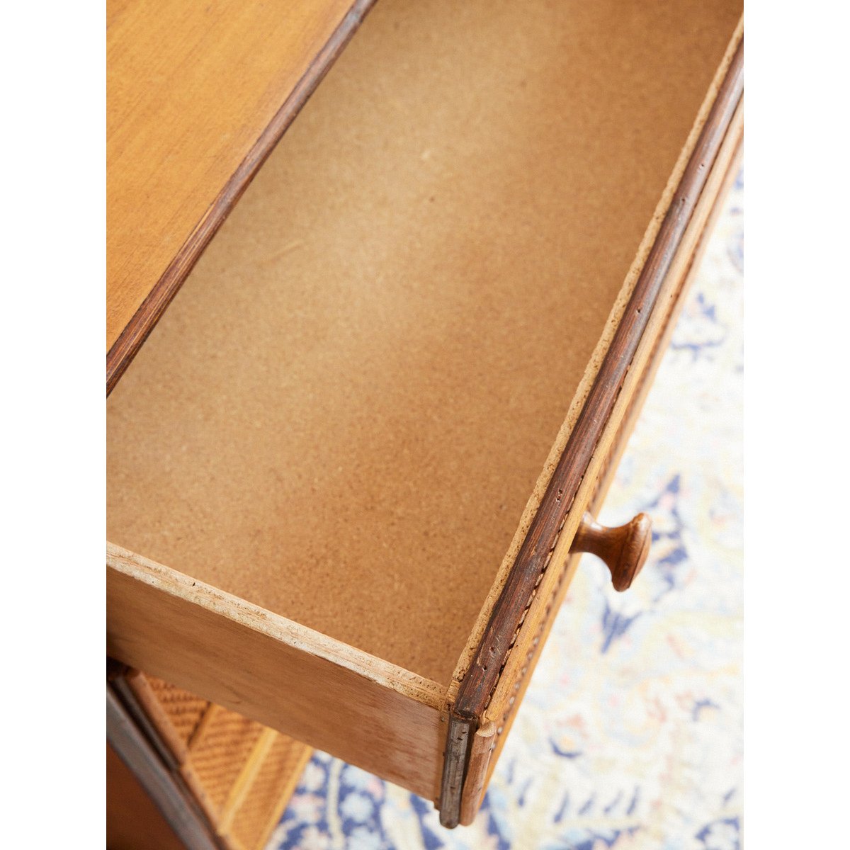 Commode en osier Garance N°776 - Bon état bois clair, DEBONGOUT