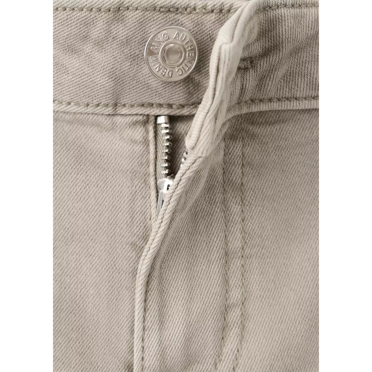 Jean wide leg coutures décoratives kaki, MANGO TEEN