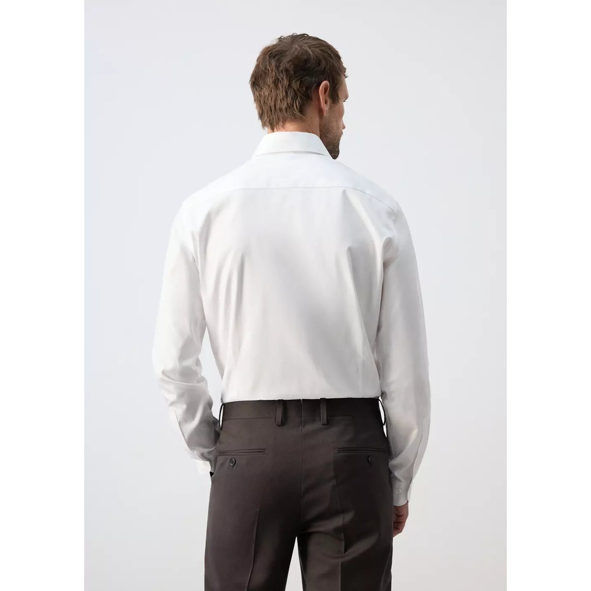 Chemise 100 % coton slim-fit blanc, MANGO MAN