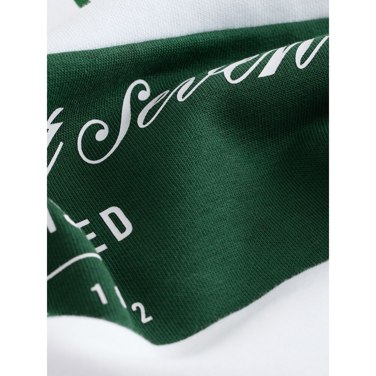 Sweat à col zippé imprimé vert/blanc, NEXT