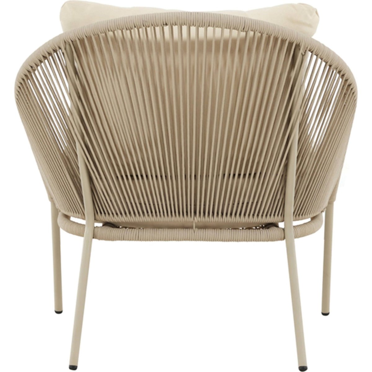 Fauteuil de jardin SUBTLEY avec coussin crème, RECOLLECTION