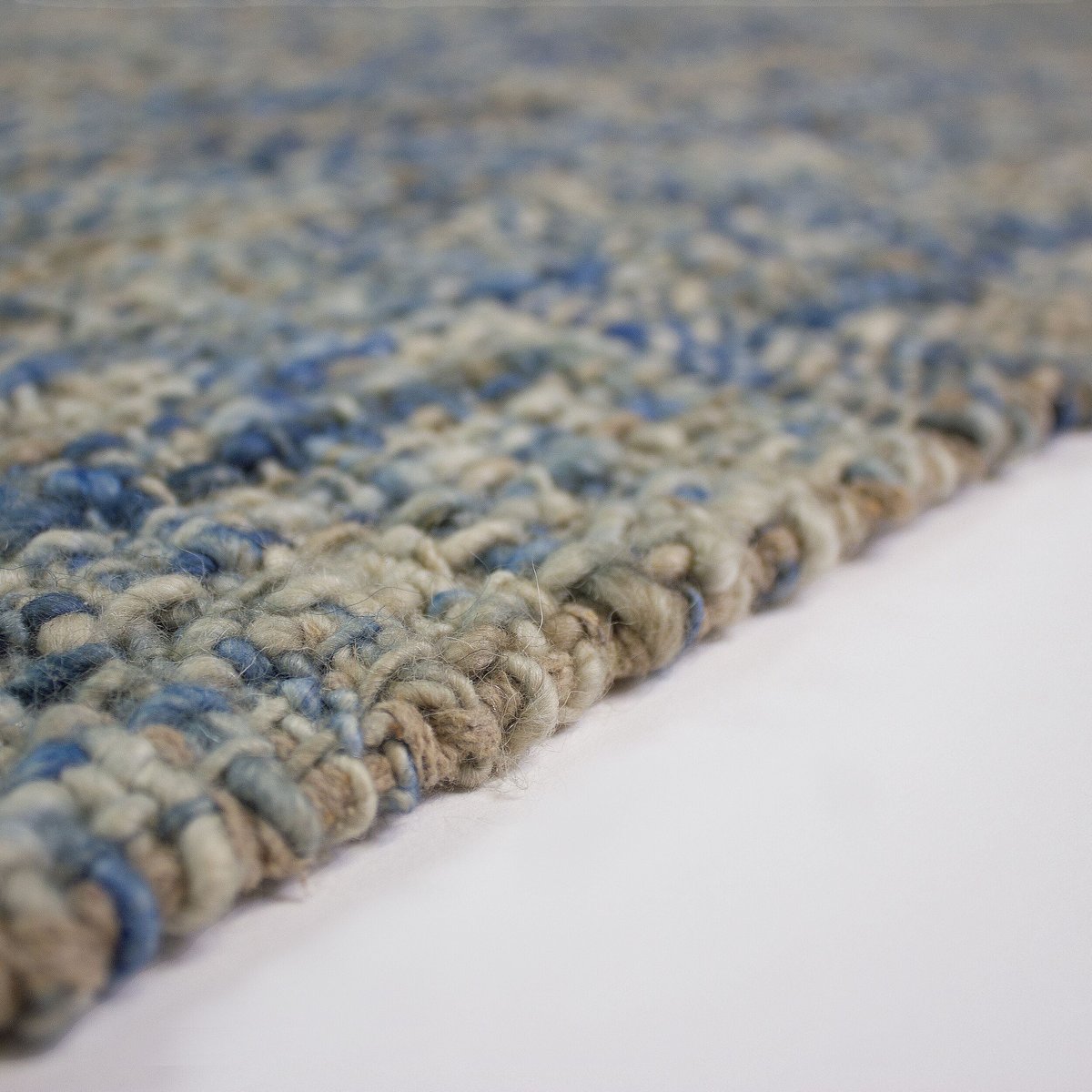 Tapis en laine HEATHER bleu, FLAIR RUGS