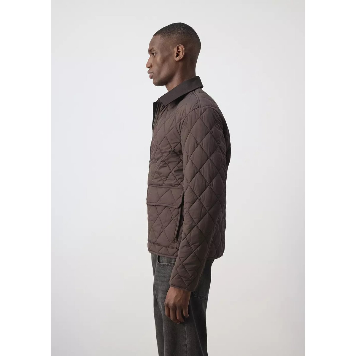 Veste matelassée hydrofuge marron, MANGO MAN