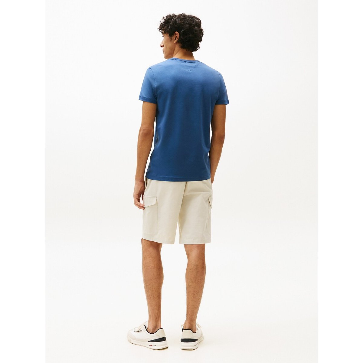 Cotton Slim Stretch T-Shirt dark indigo, TOMMY HILFIGER