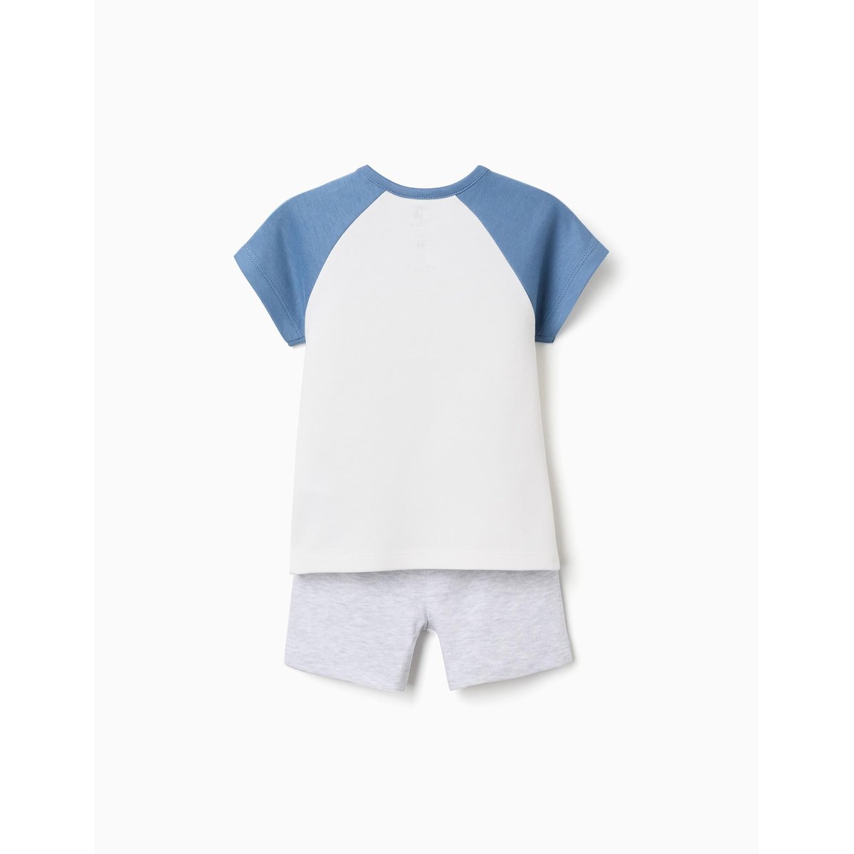 Pyjama short en coton avec Mickey & Pluto bleu, ZIPPY