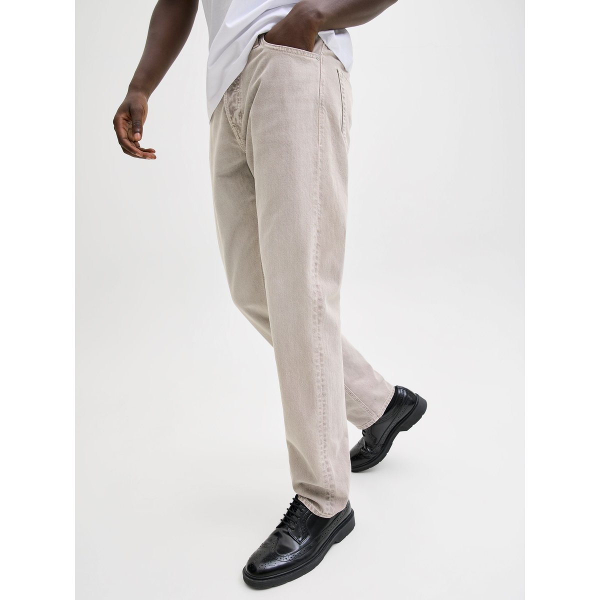Jean Coupe Décontractée grise - titanium 1, JACK & JONES